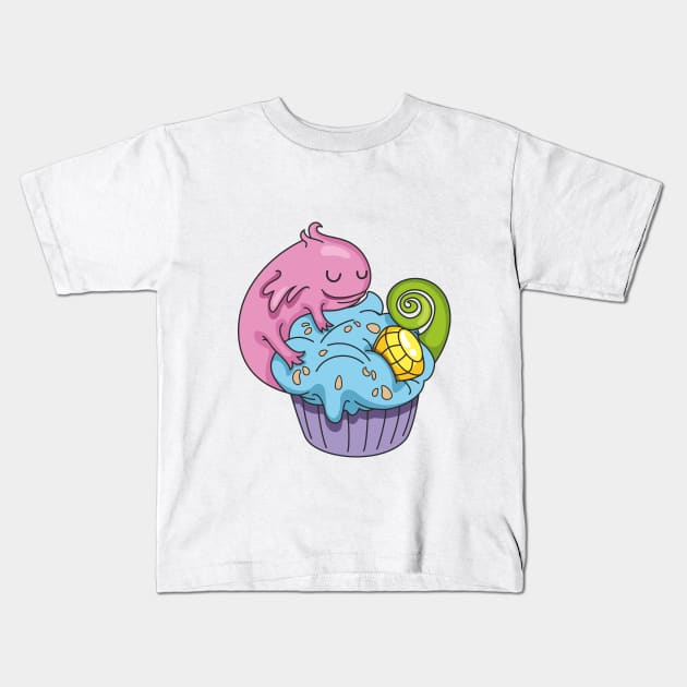 Cute Monster Kids T-Shirt by idiotstile